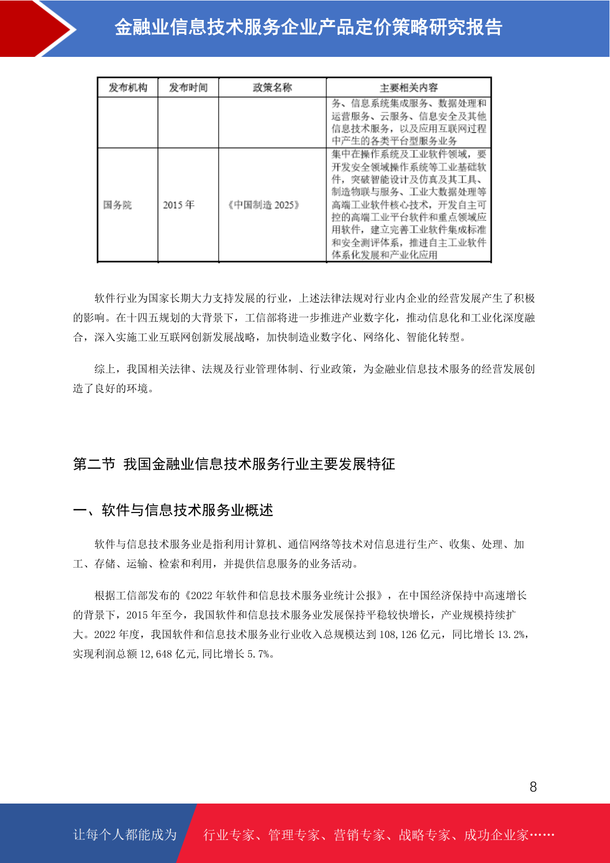 深化金融科技賦能 金融業信息技術服務企業的產品定價原則與策略研究